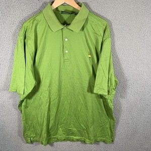 Amen Corner Masters Shirt Men's Size XL Green Golf Polo Masters Logo Pima Cotton
